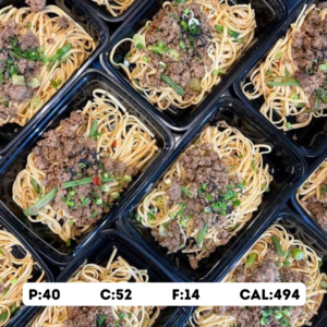 Spicy Sesame Beef Lo Mein Noodles